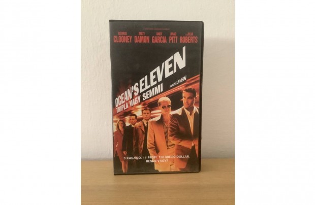 Oceans Twelve Tripla vagy semmi akci VHS kazetta