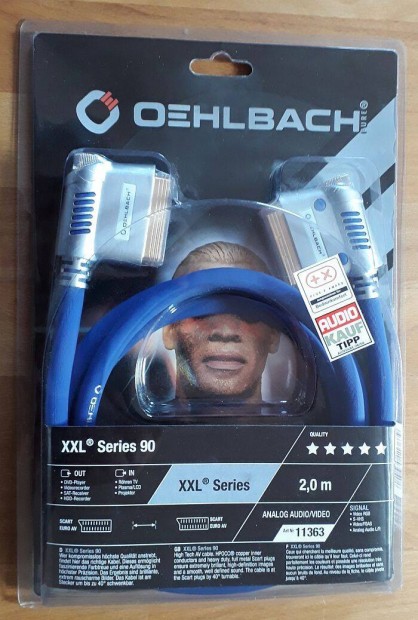 Oehlbach SCART kbel XXL sorozat 90 2m; Hightech, j!