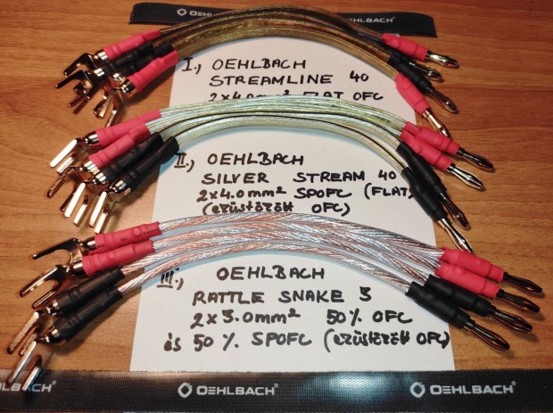 Oehlbach j Bi-wire tkt (thidal) "jumper" szettek (3-tpus is)!