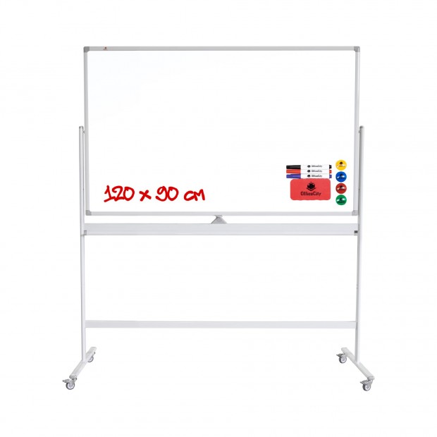 OfficeCity DSWB-120AT 120x90cm dupla oldalú forgatható mágnestábla