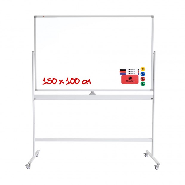 OfficeCity DSWB-150AT 150x100cm dupla oldalú forgatható mágnestábla