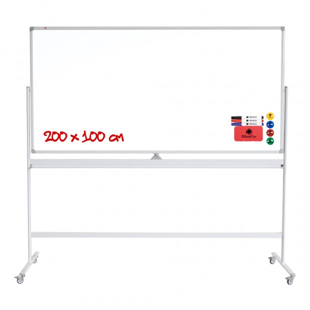 OfficeCity DSWB-200-100AT 200x100cm dupla oldal forgathat