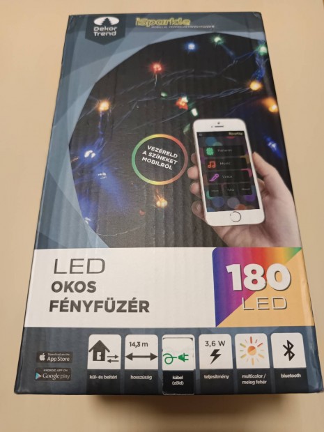 Okos LED karcsonyi vilgts, fnyfzr