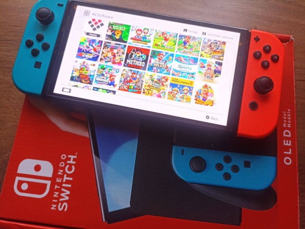 Okos Oled Neon Nintendo Switch Dualbootos