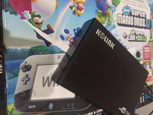 Okostott Nintendo Wii U + HDD