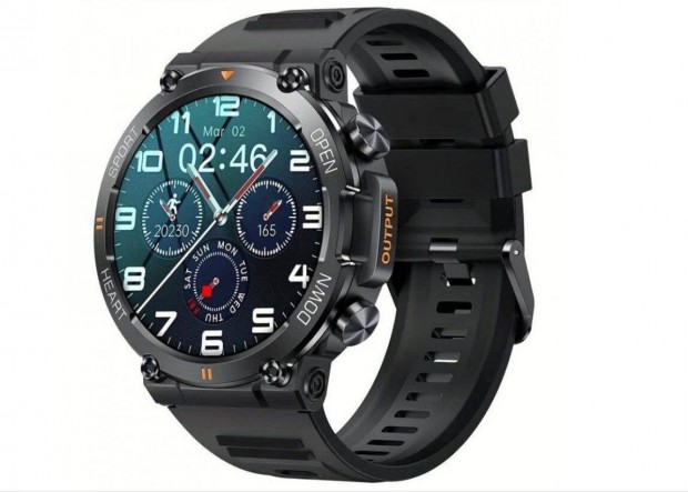 Okosra Military GK56 Watch Bluetooth hvs, 1.39 Ultra Smooth Touch