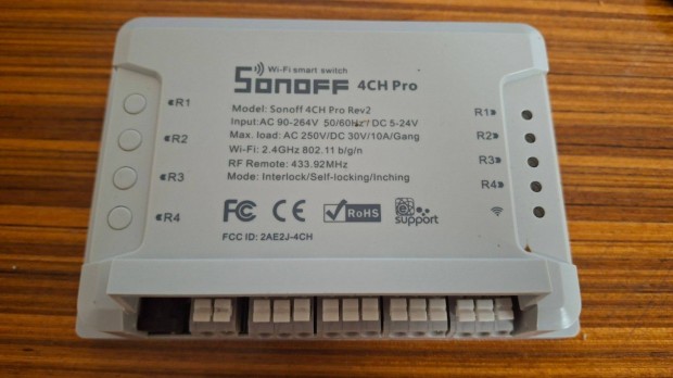 Okosrel Sonoff 4ch pro