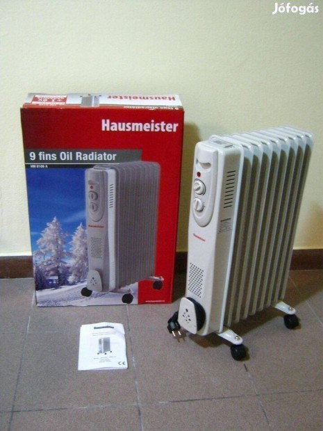 Olajradiátor Hausmeister HM-8109 (9 tagú), jótállással. Új!