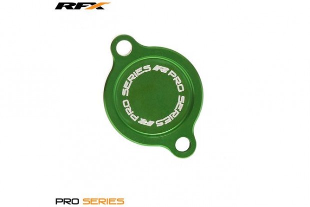 Olajszűrő Fedél RFX Pro zöld Kawasaki KXF 250
