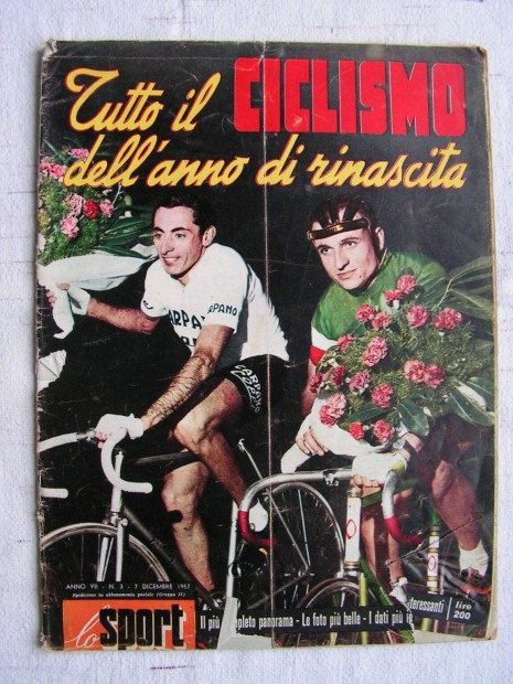 Olasz, 1957-es vjrat " Ciclismo " biciglis hetilap