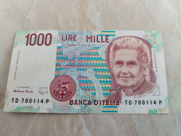 Olasz régi 100 Lírás papírpénz