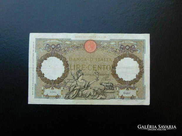 Olaszorszg 100 lira 1937