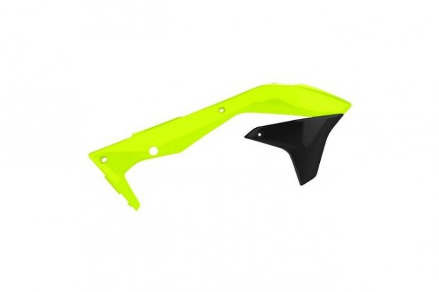Oldalpanelek elöl Polisport neon sárga Kawasaki KXF 450