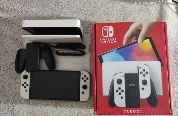 Oled Nintendo Switch 128 GB sok jtkkal okos Cfw