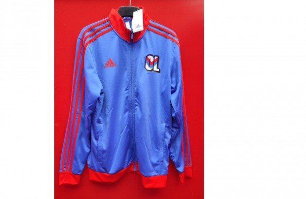 Olympique Lyon eredeti adidas kk cipzras fels (M-es)
