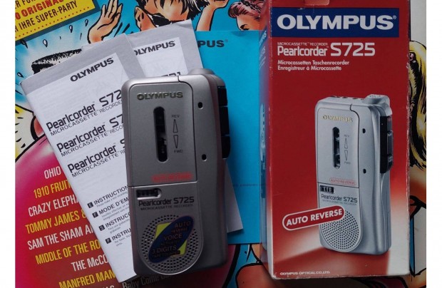 Olympus S725 ODA-Vissza Játszó Diktafon Walkman mini Kazettás MAGNÓ