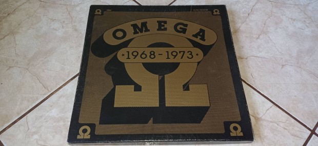 Omega 5db bakelit lemez box