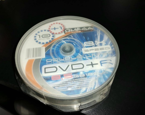 Omega DVD lemez, DVD+R 8.5GB 8x - Henger 10db Dual layer