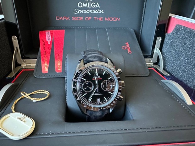 Omega Speedmaster Dark side of the moon - Full szett - Garancilis