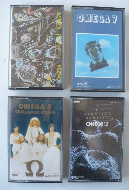Omega audiokazetta-kollekció (5 db, 7., 8., 9., 12. + A koncertek.)