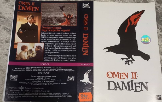 Omen II. - horror vhs borit