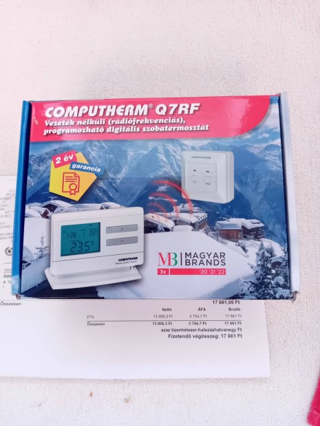 Omputherm Q7 Programozhat, digitlis szobatermosztt elado