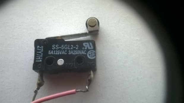 Omron mikrokapcsol , SS-5 GL 2-2 , hasznlt , 20 x 10 x 6 mm