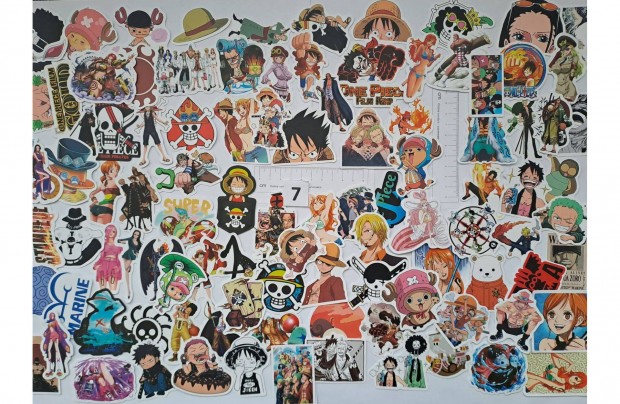 One Piece anime matrica 50 s 100 db 4-6 cm j