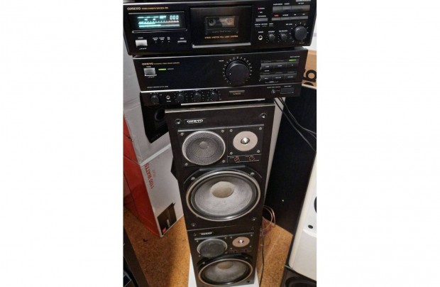 Onkyo A8620 erst + Onkyo SC600 hangfal, TA-2051 deckkel olcsn