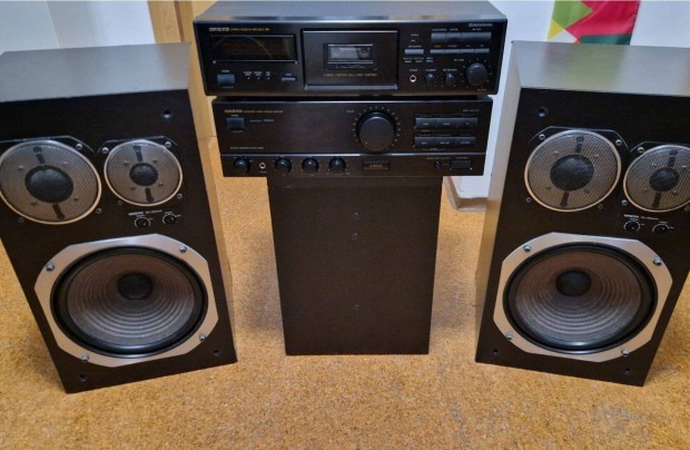 Onkyo A8620 erst + Onkyo SC60 Mkii hangfal, TA 2051 deckkel