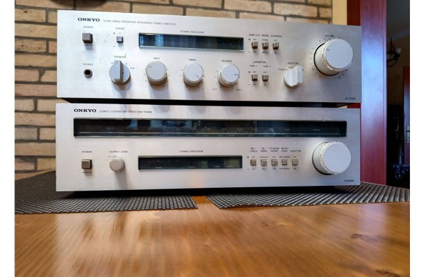 Onkyo A-7040 sztereó erősítő és Onkyo T-4090 tuner eladó