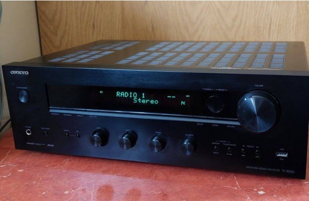 Onkyo TX-8050 sztereo internetrdis rdi erst DAC DLNA USB