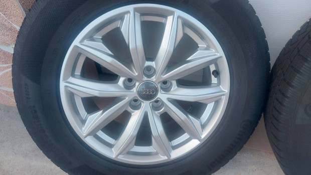 Óóó 2 Gyári,új , Audi Q5 17" alufelni téli gumi 5x112