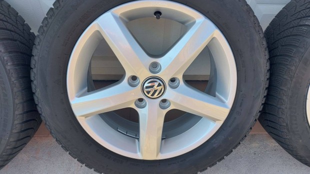 Óóó Eladó,Gyári, 16" VW Golf 7. /Aspen/ alufelni Téli gumikkal