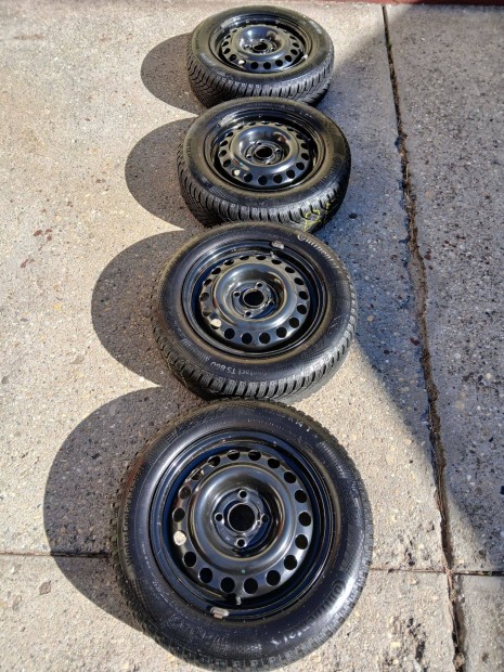Opel 14"-os téli kerékszett, Continental gumikkal