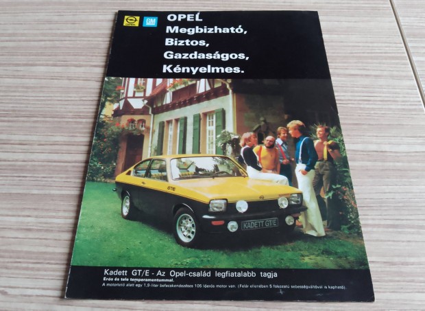 Opel 1976 magyar nyelv program prospektus, katalgus!!!