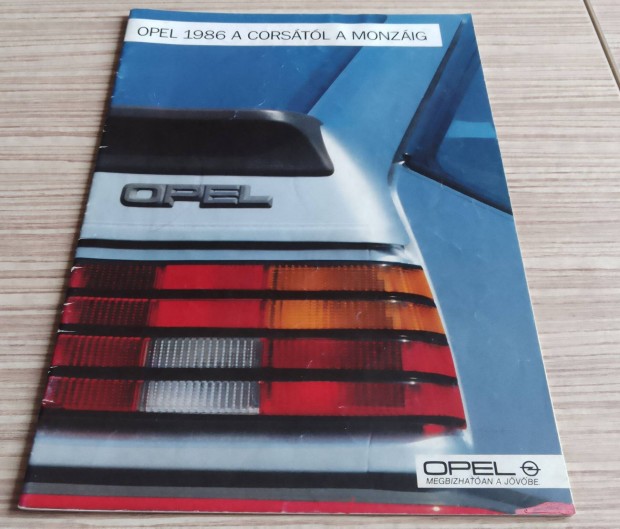 Opel 1986 magyar nyelv program prospektus, katalgus.!!