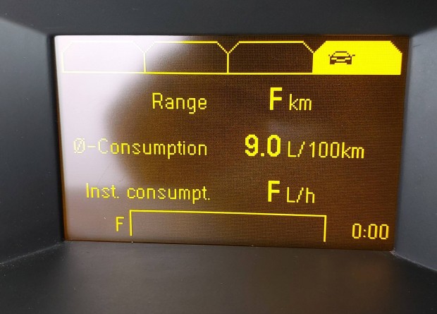 Opel 3 soros GID kijelző Astra H / Zafira B