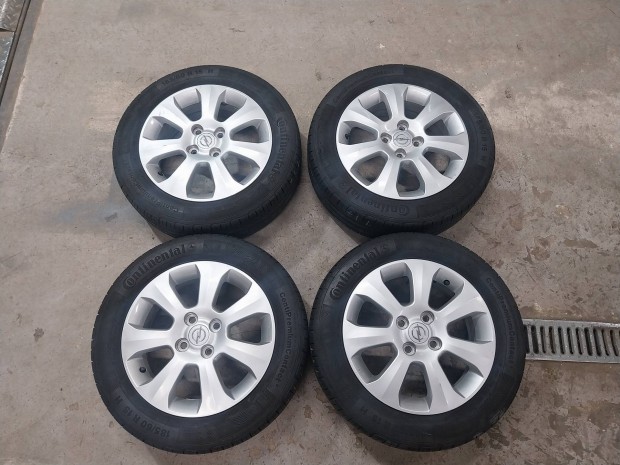 Opel 4x100 15" alufelni Corsa Combo Astra Meriva 90% nyári gumi 15