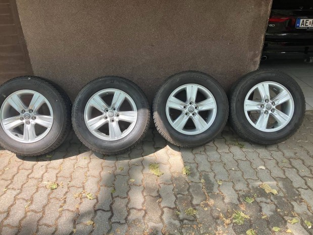 Opel 5x105 mm 16-os alufelni Tpms szenzorral, gumival, Mokkára