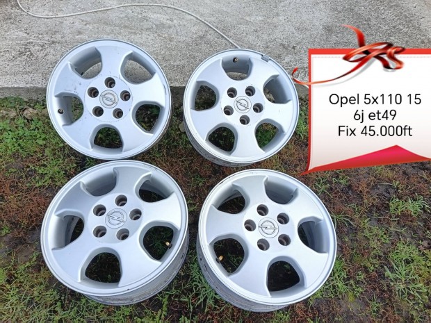 Opel 5x110 15 col alufelni szett 