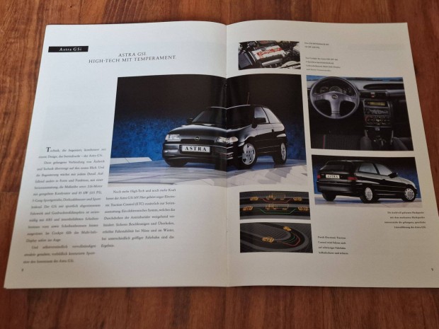 Opel Astra F Prospektus 1991 GSI Is Benne Van