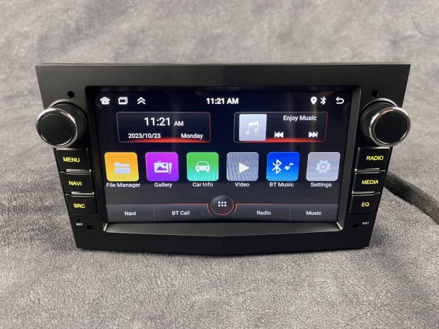 Opel Astra H Matt Fekete Android Navigációs multimédia Carplay
