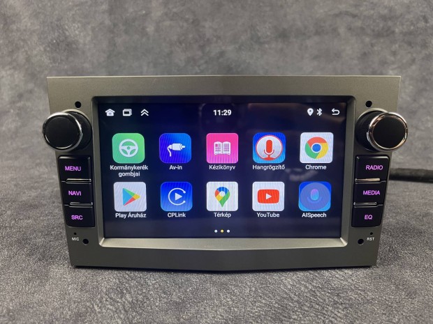 Opel Astra H Szürke Android Navigációs multimédia Carplay