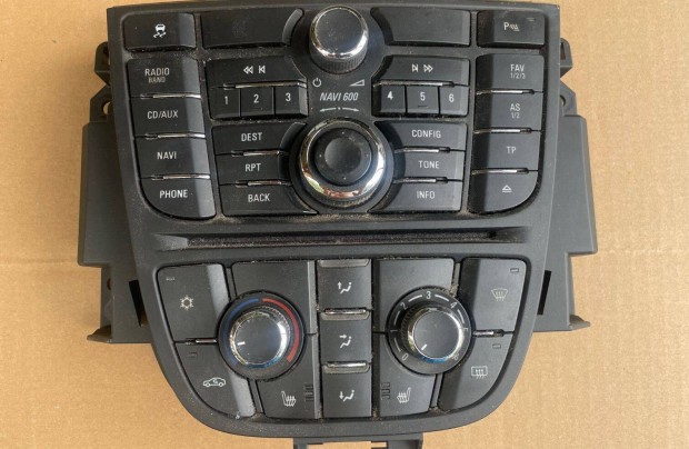 Opel Astra J Navi 600 Fejegység / Multimédia , Kijelző , Vezérlő