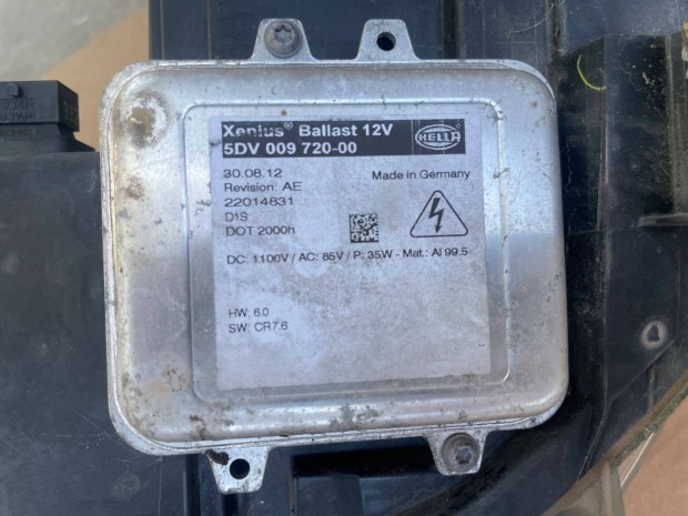 Opel Astra J Xenon trafó és vezérlő 5DV 009 720-00 / AE 2114262 Hella