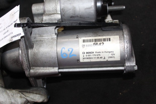 Opel Astra K 2019 1.0B önindító 55506642 (62)