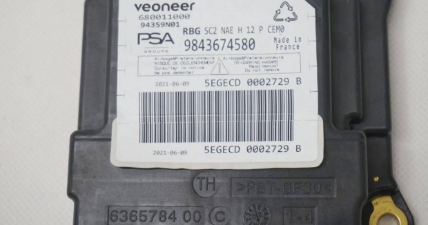 Opel Astra K Lgzskvezrl elektronika 9843674580