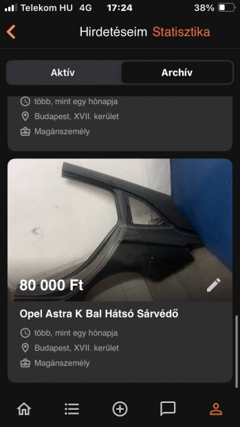 Opel Astra K h.sarved
