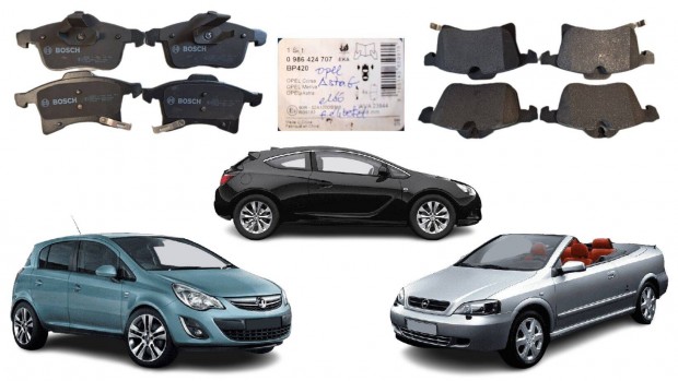 Opel Astra Meriva Corsa első fékbetét készl. tárcsafék 0986424707BP420